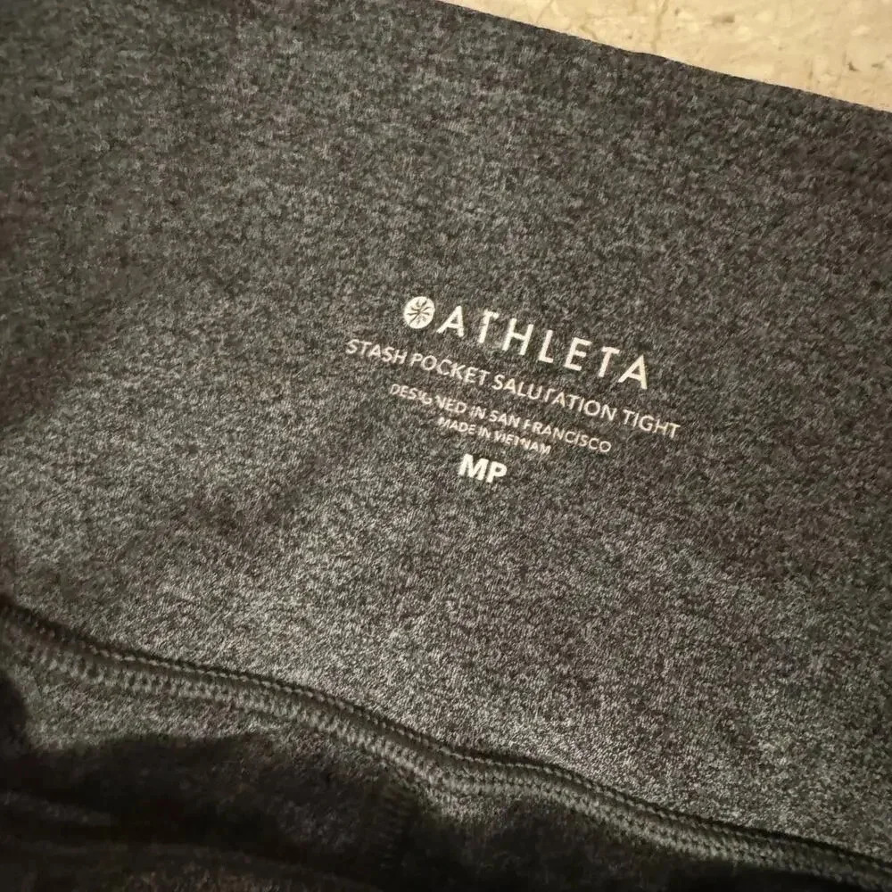 Athleta Medium Grey Leggings - Picture 2 of 3